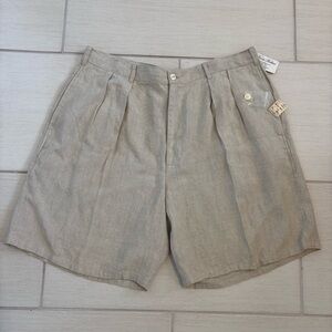 NWT Brooks Brothers Beige Linen Shorts